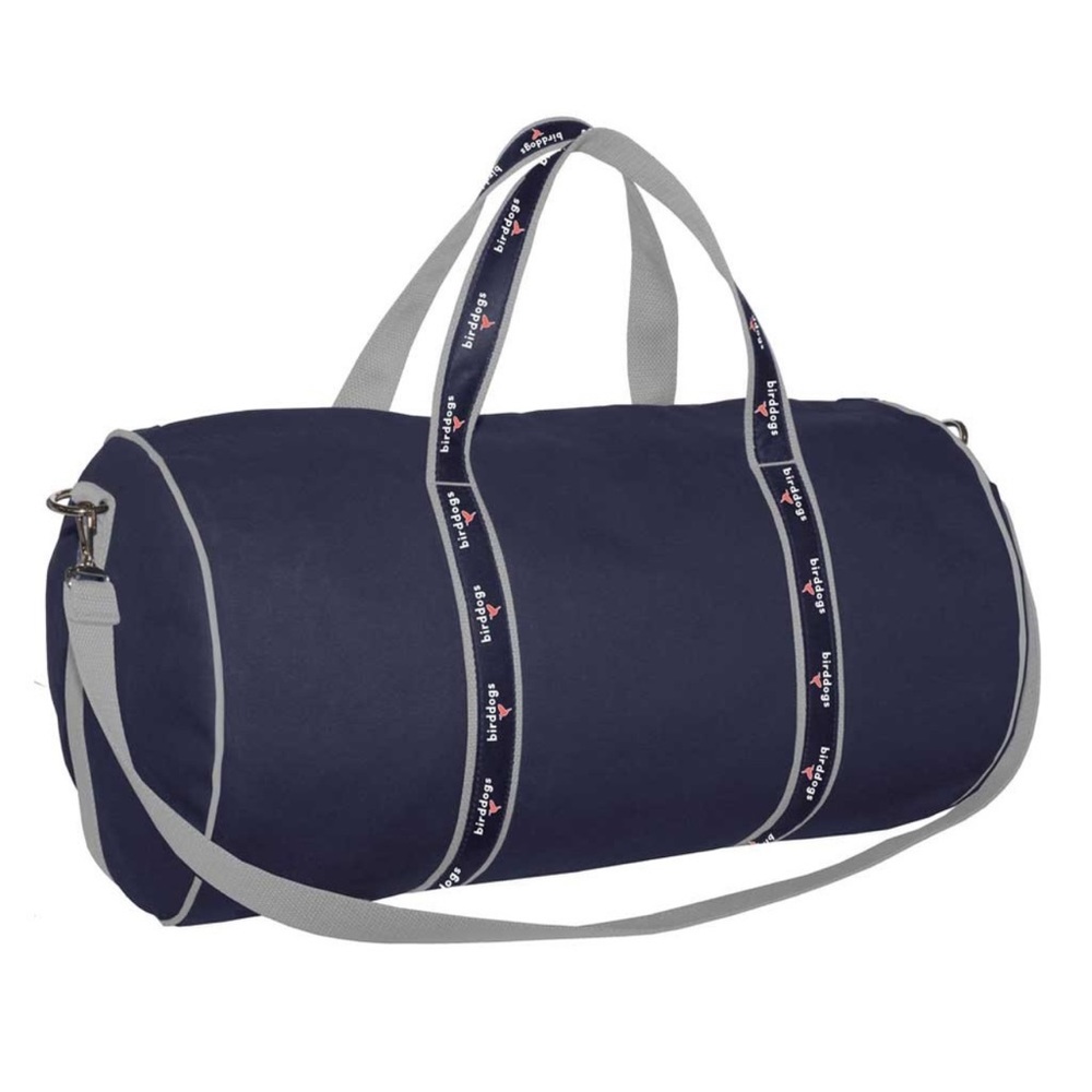 New Birddogs Duffle Bag Canvas Overnight, Gym Bag Navy Bird Dogs